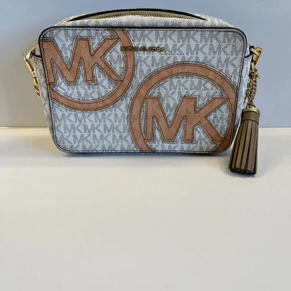 Michael Kors - Rare- Ginny Crossbody Bag W/ Orange Logo -Vintage - Picture 9 of 13
